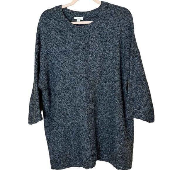 J. Jill Sweaters - PureJill Sweater Womens Large Marbled Gray Textured